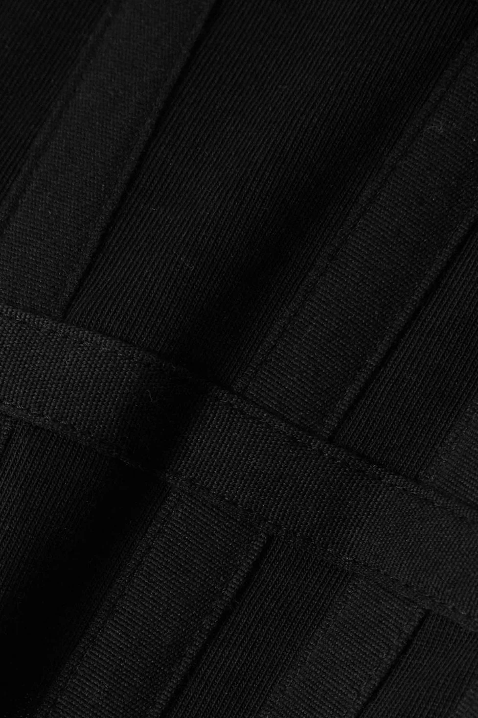 Black Knit Rose Bustier Top