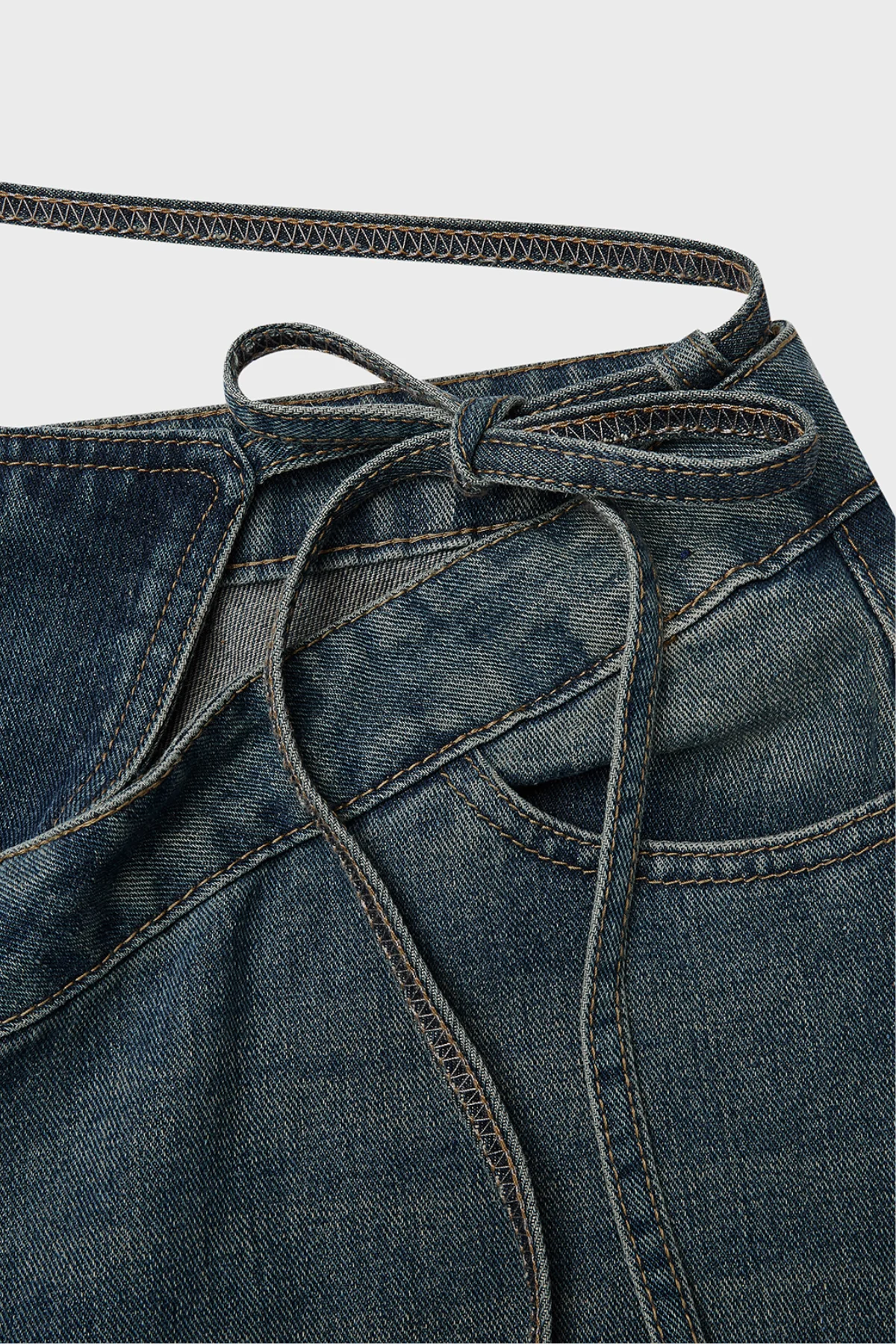 Urban Edge Lace-Up Denim Jeans