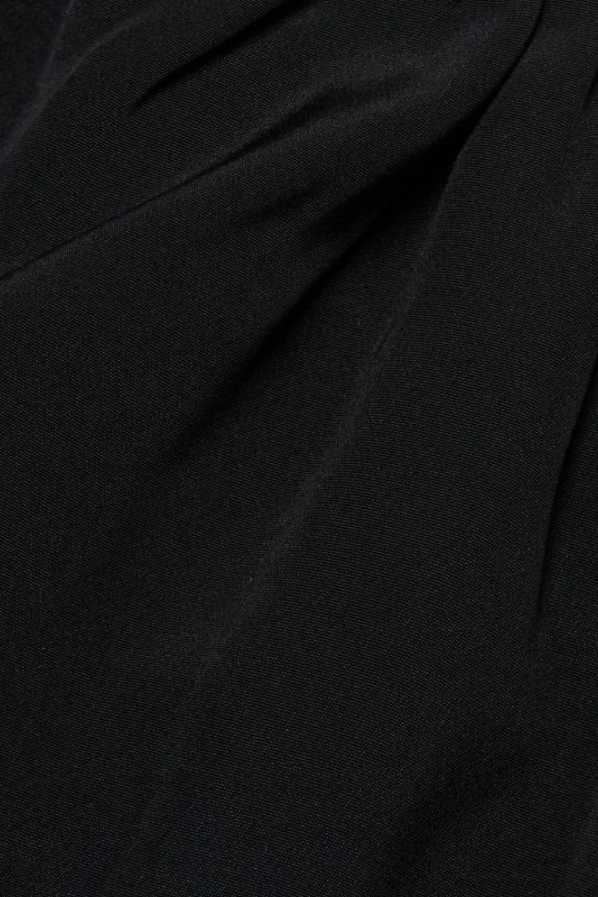 Black Shawl Cutout Dress - Elegant Hollow Design