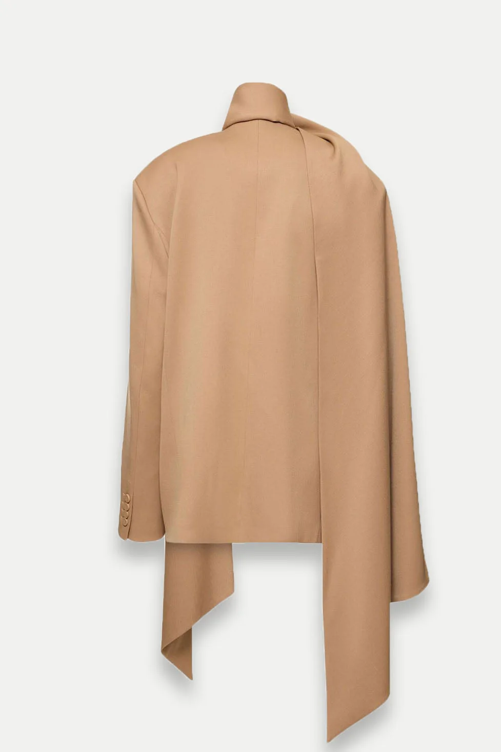 Brown Cutout Blazer and Pants Set for Women