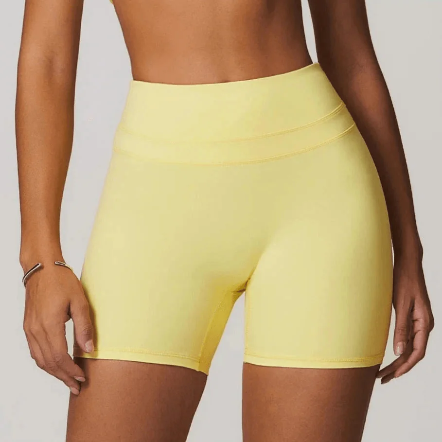 Seamless High-Elastic Fitness Shorts for Women