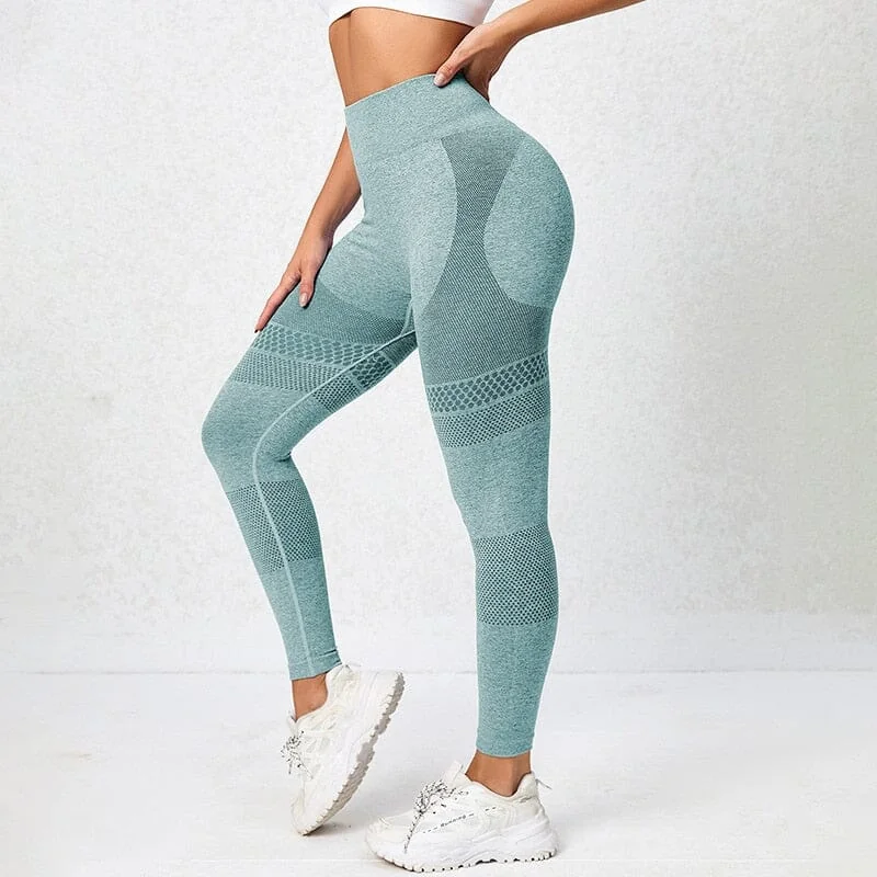 High Waist Compression Leggings for Women - Breathable Material