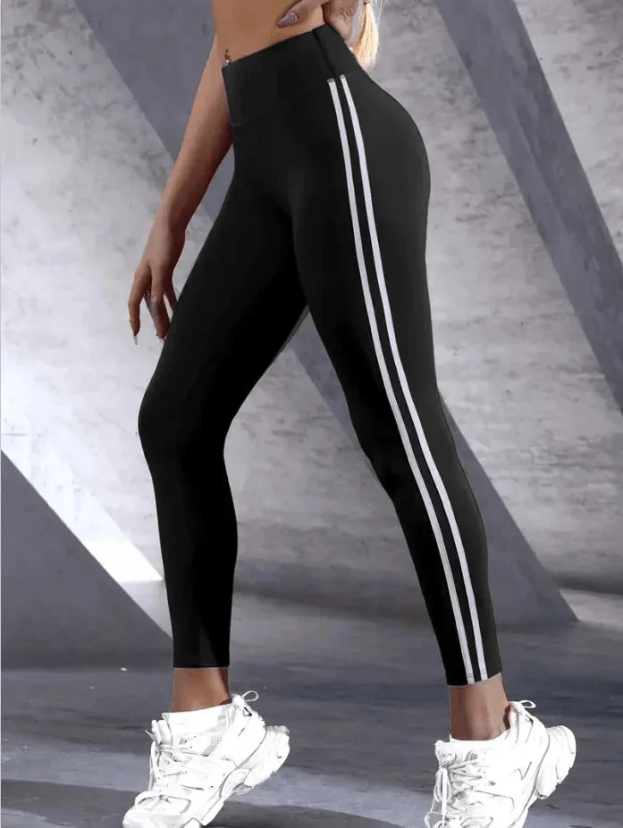 Womens Running High Waist Leggings | Black Leggings for Yoga & Fitness