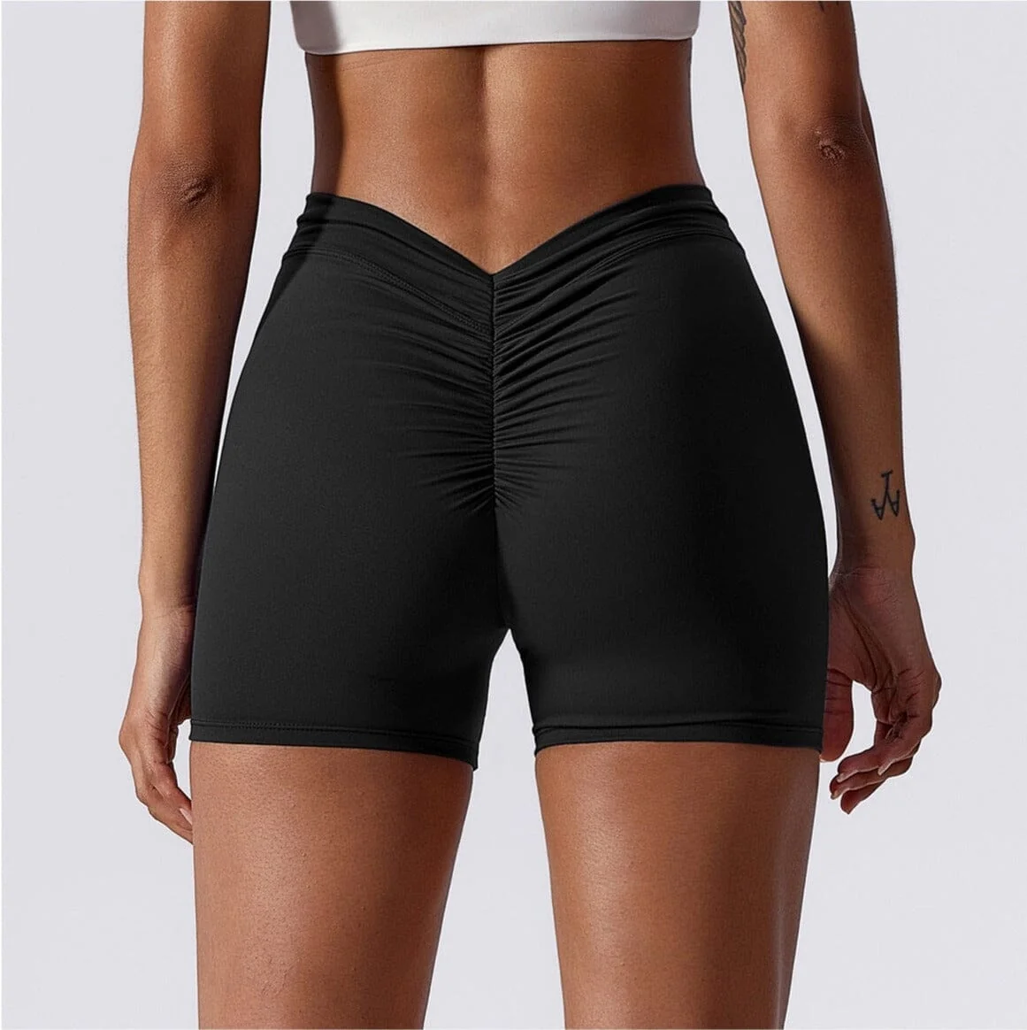 High Waist PowerStretch Shorts for Squat-Proof Fitness - Variety of Sizes and Colors