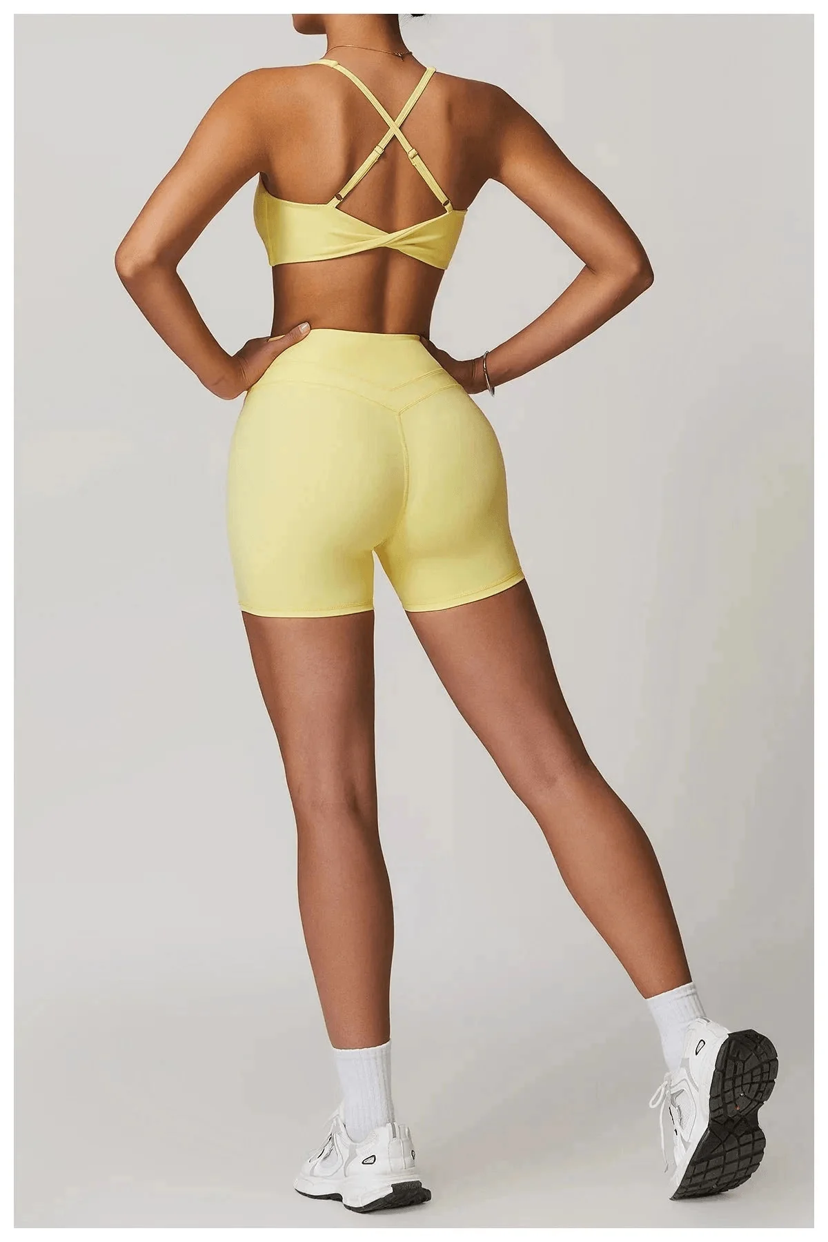 Criss-Cross Sports Bra with Removable Pads