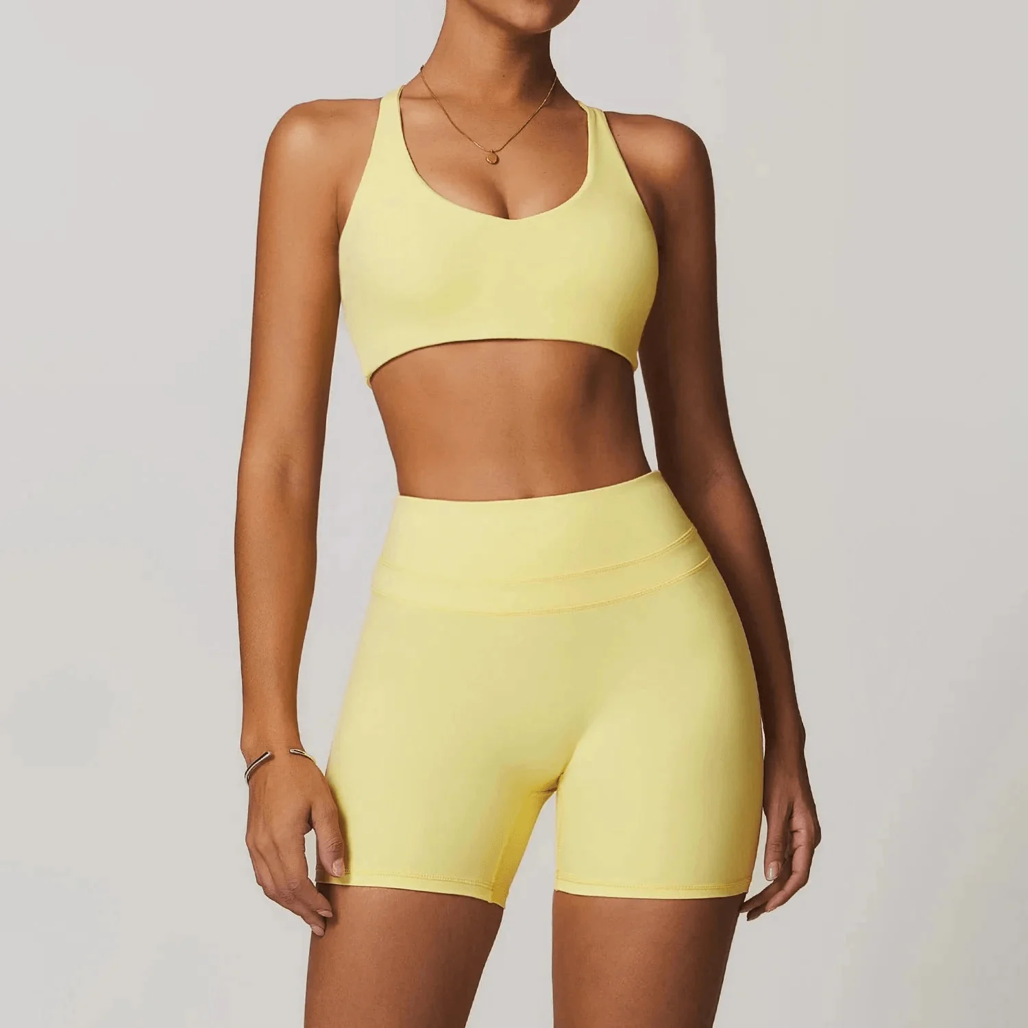 Criss-Cross Sports Bra with Removable Pads