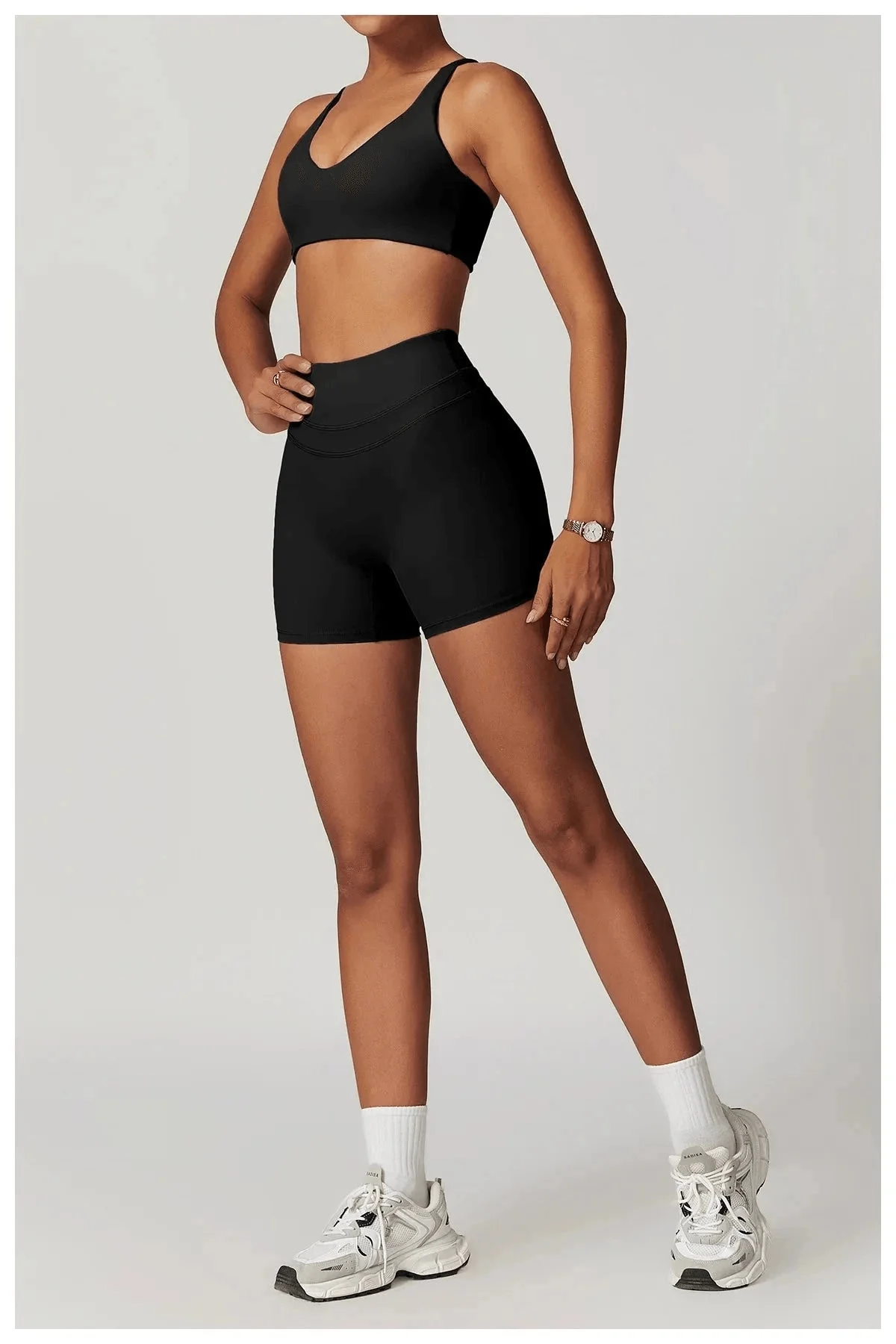 Criss-Cross Sports Bra with Removable Pads