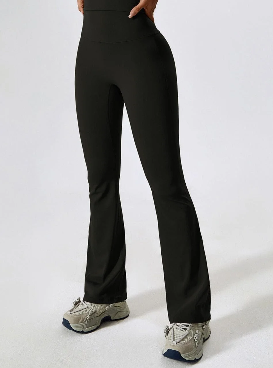 Comfort Fit Womens Bell-Bottoms Leggings - High Waist & Hip Lifting Design