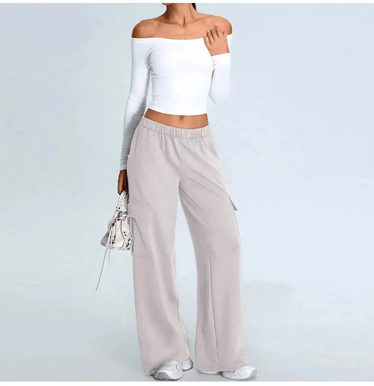 ComfortFit Off-Shoulder Yoga Top | Nylon-Spandex Blend