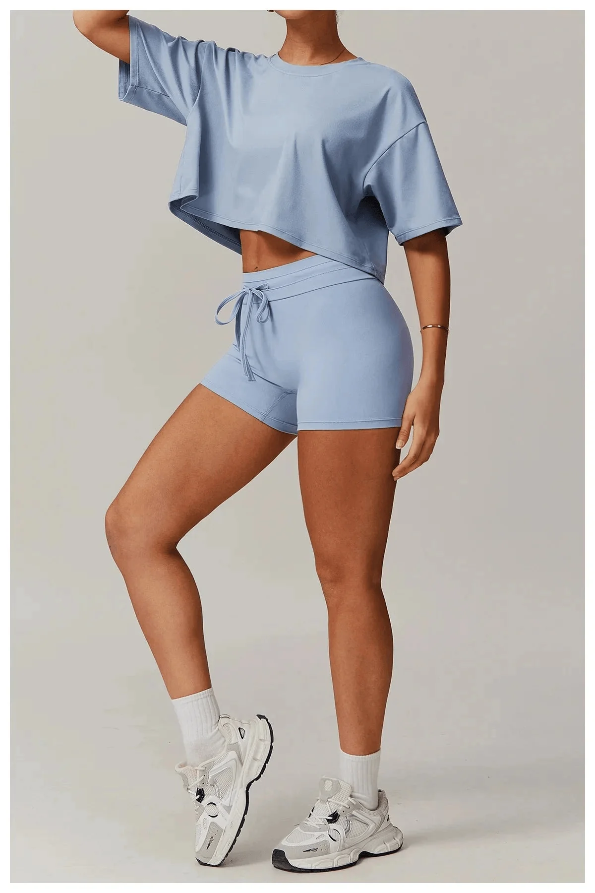 Comfort Motion Sports Top for Yoga and Fitness - Grey Blue/Night Sky Blue/Brown/Advanced Black