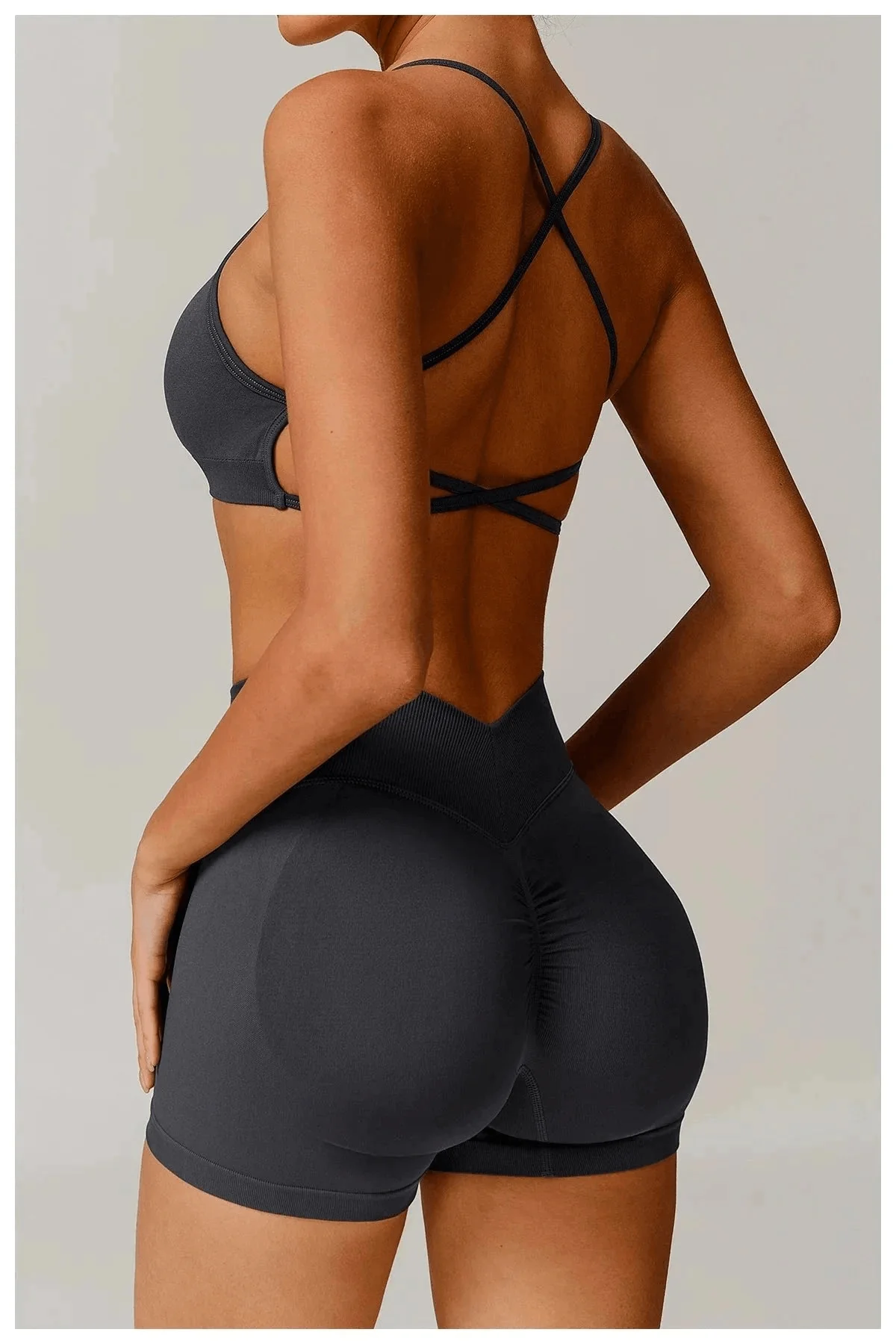 High-Performance Navy Blue Sports Bra | Starlethics