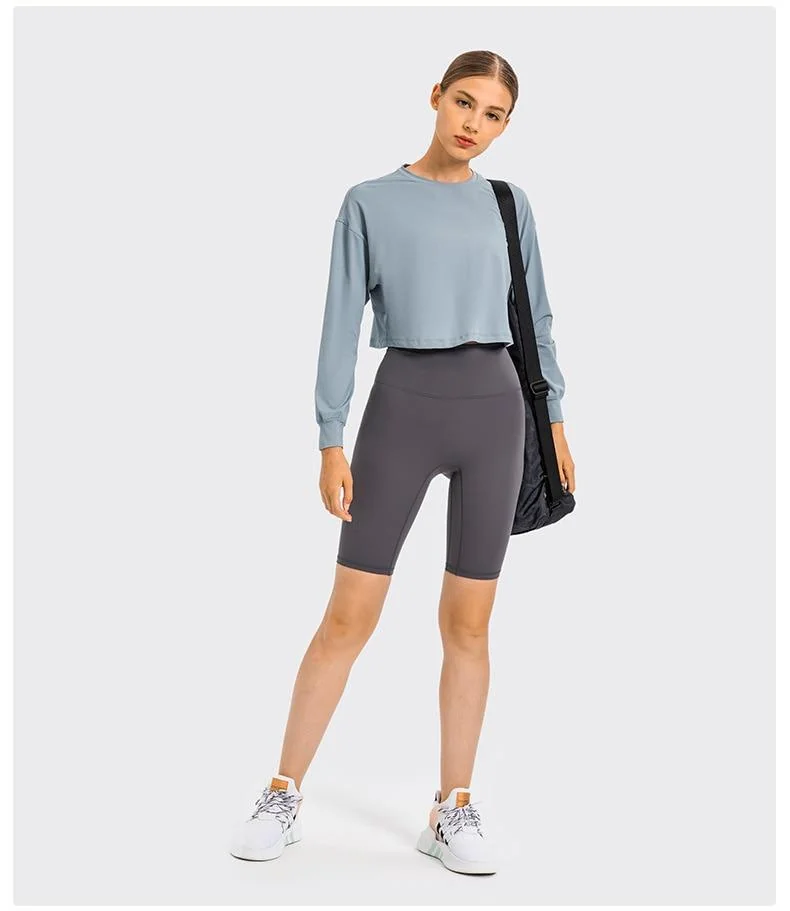 Womens Long Sleeve Workout Shirt - Moisture-Wicking Fabric