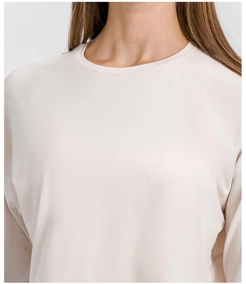 Womens Long Sleeve Workout Shirt - Moisture-Wicking Fabric