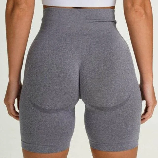 Seamless High Waist Workout Shorts in Multiple Colors