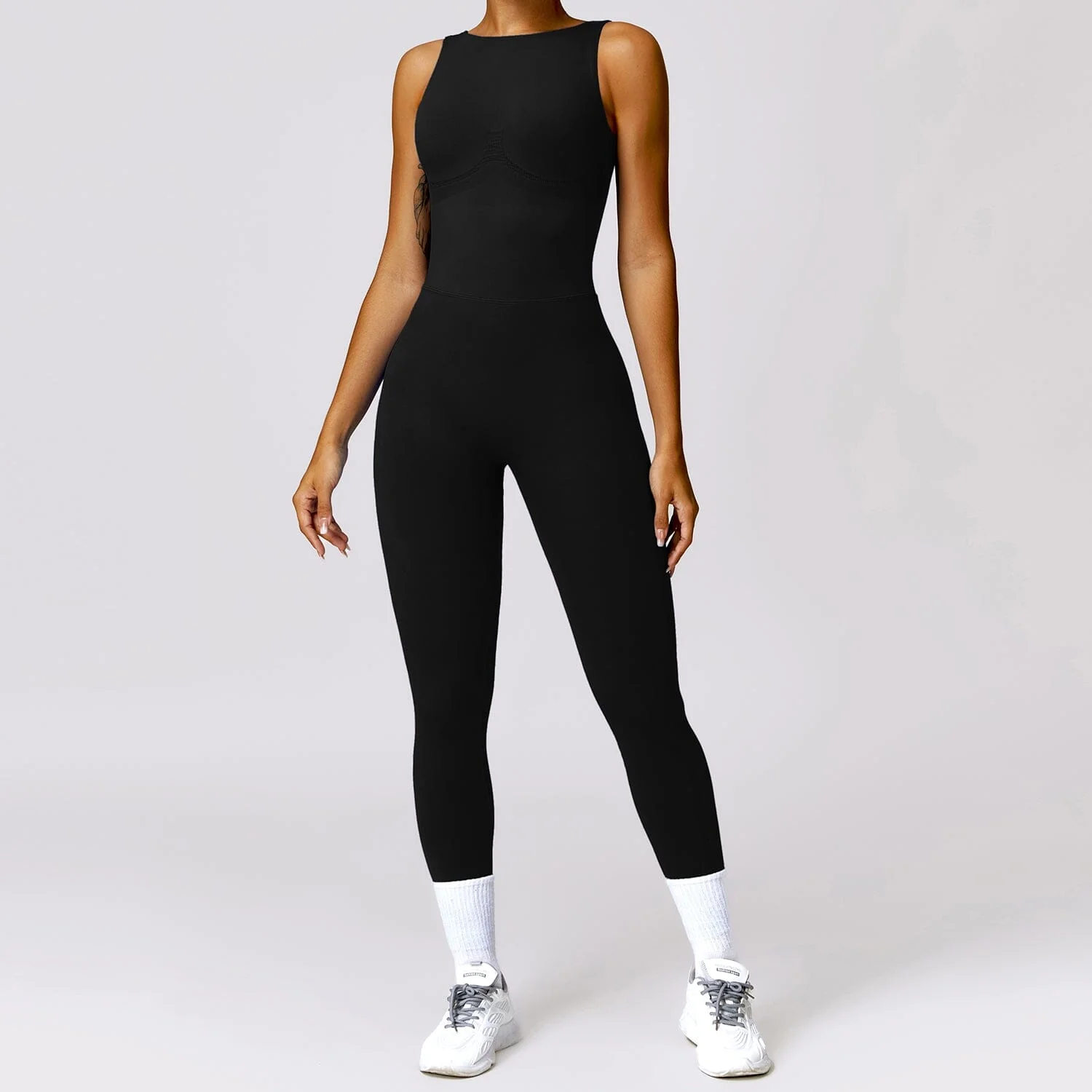 Comfort Stretch Seamless Jumpsuit in Breathable Fabric
