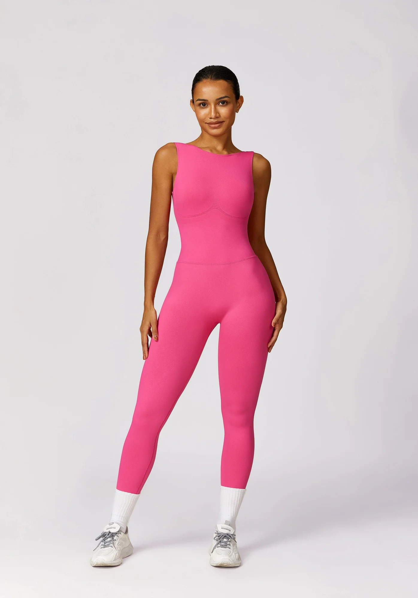 Comfort Stretch Seamless Jumpsuit in Breathable Fabric