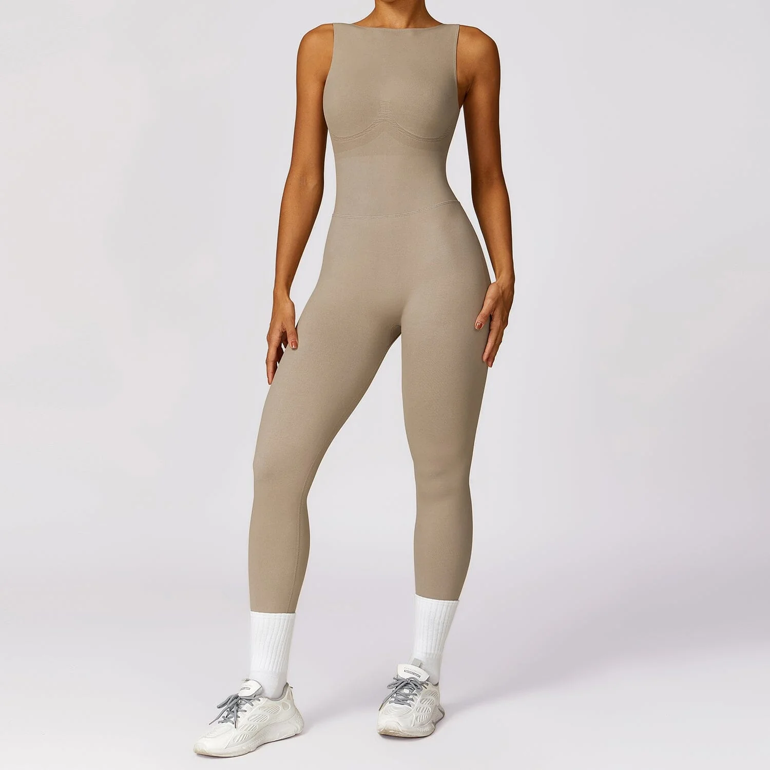Comfort Stretch Seamless Jumpsuit in Breathable Fabric