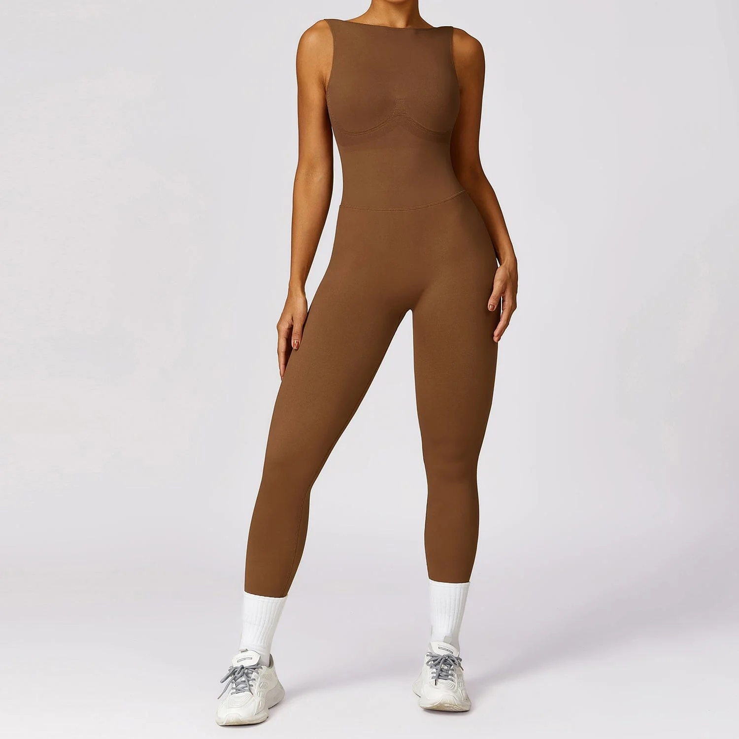 Comfort Stretch Seamless Jumpsuit in Breathable Fabric