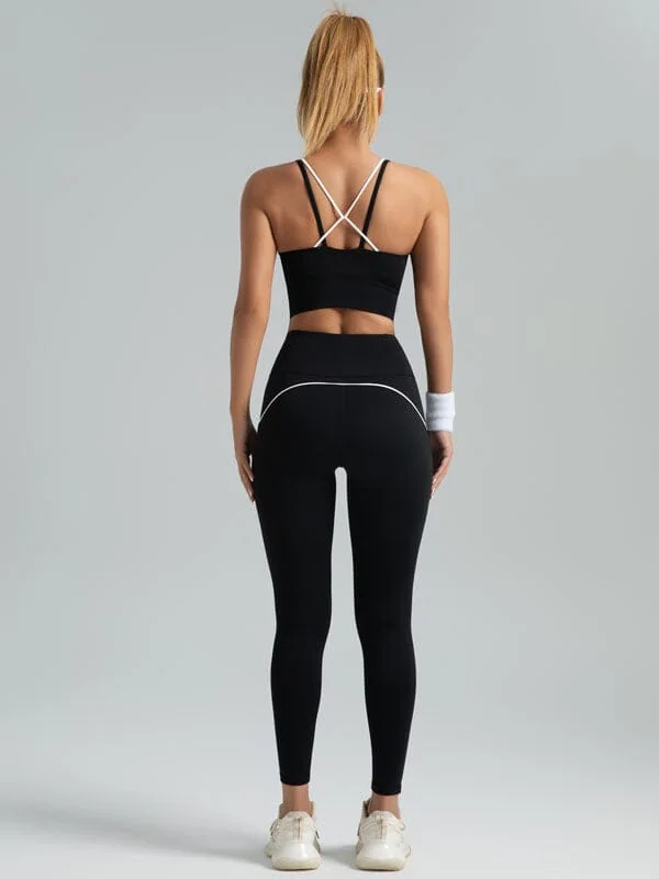 Comfortable Tone Line Sports Bra - Nylon Spandex Blend