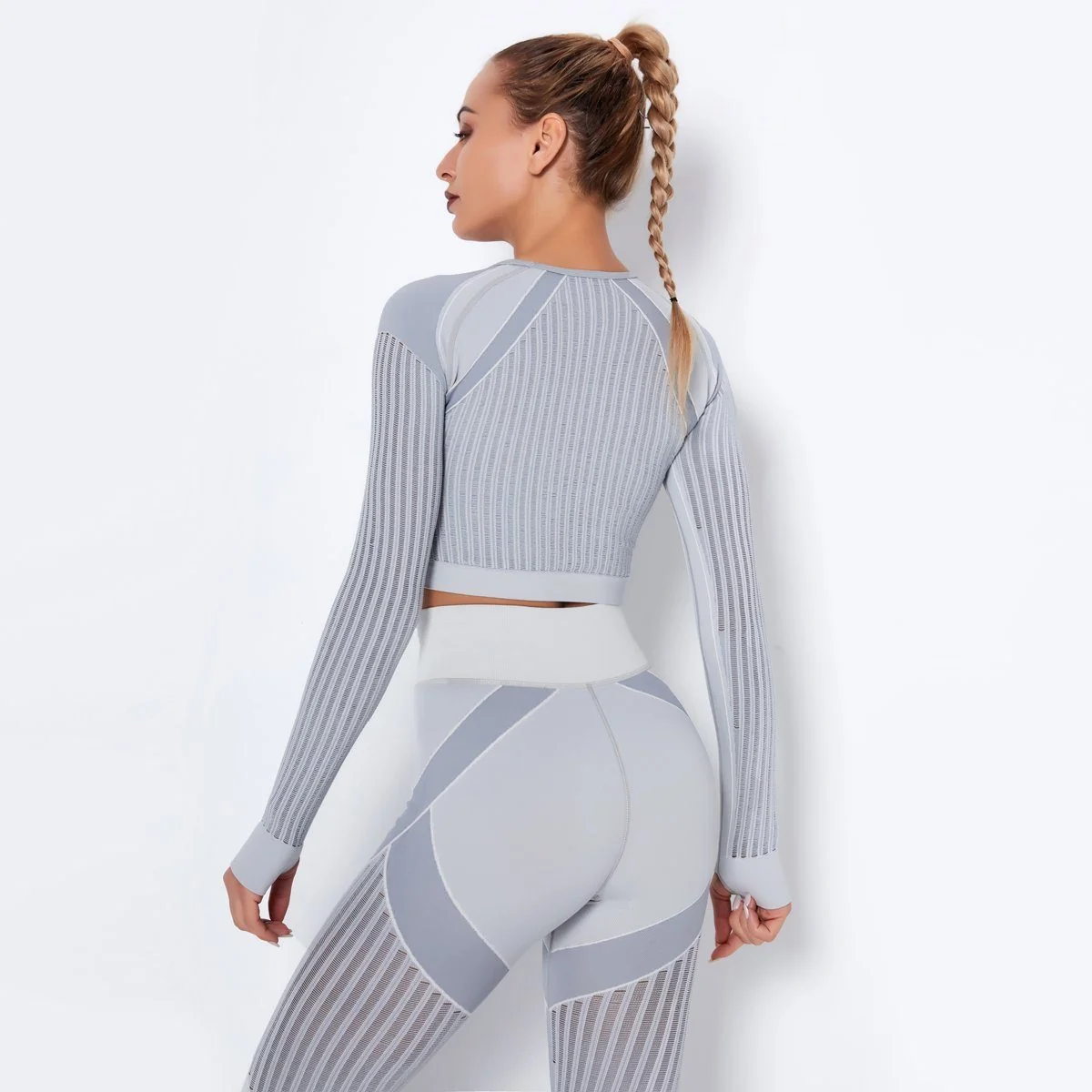 Seamless Mesh Yoga Bra Top for Women