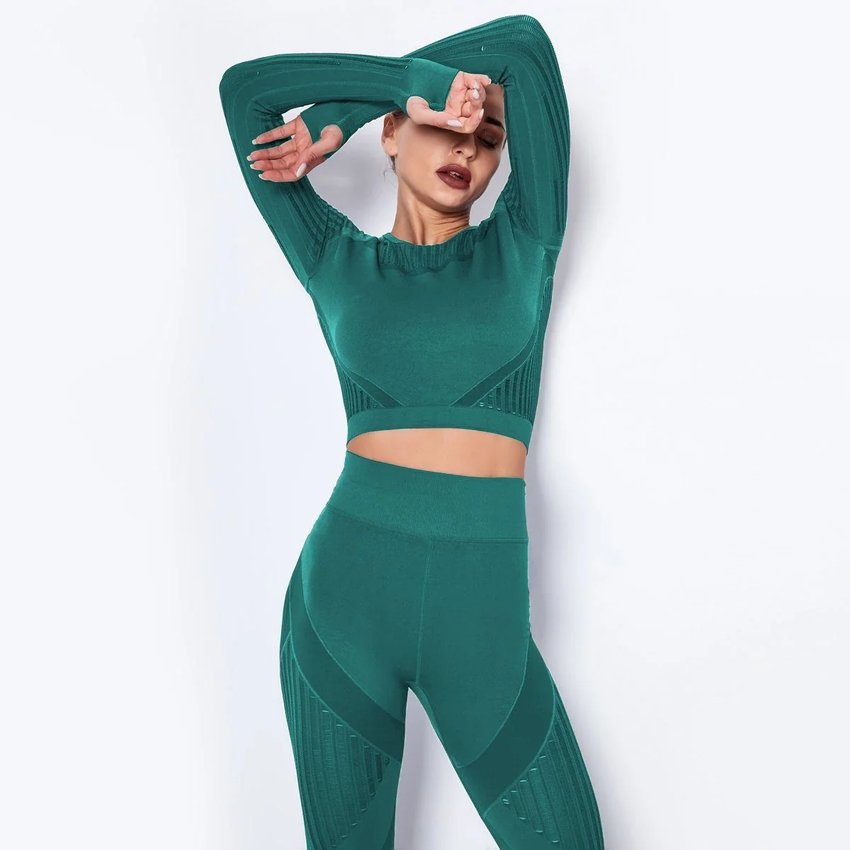 Seamless Mesh Yoga Bra Top for Women