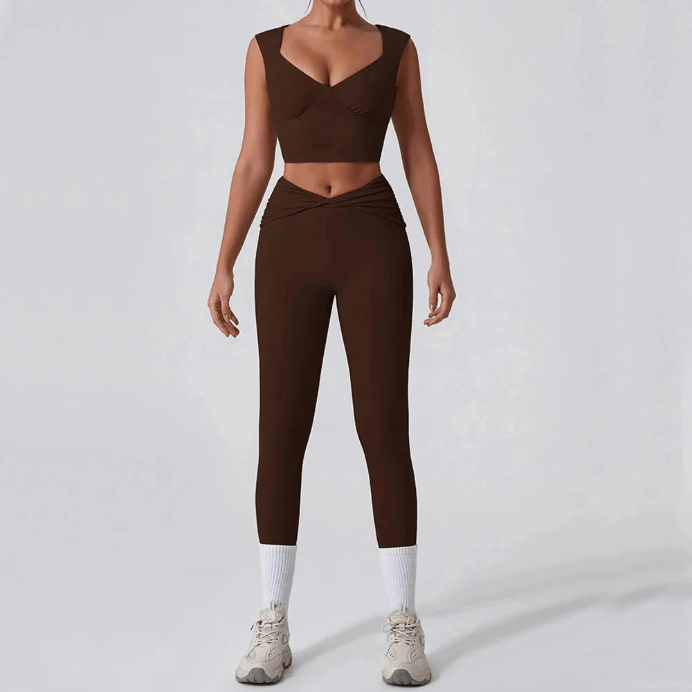 Comfortable Twist Sports Bra for Fitness & Yoga