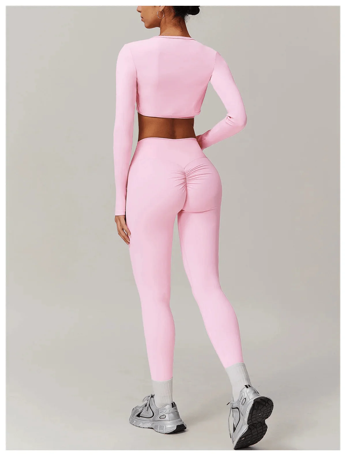 Comfy Brushed Shawl Long Sleeve Bra Top