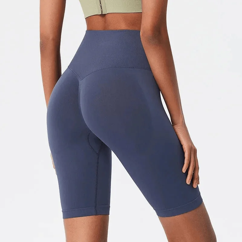 Seamless Athletic Gym Shorts for Women