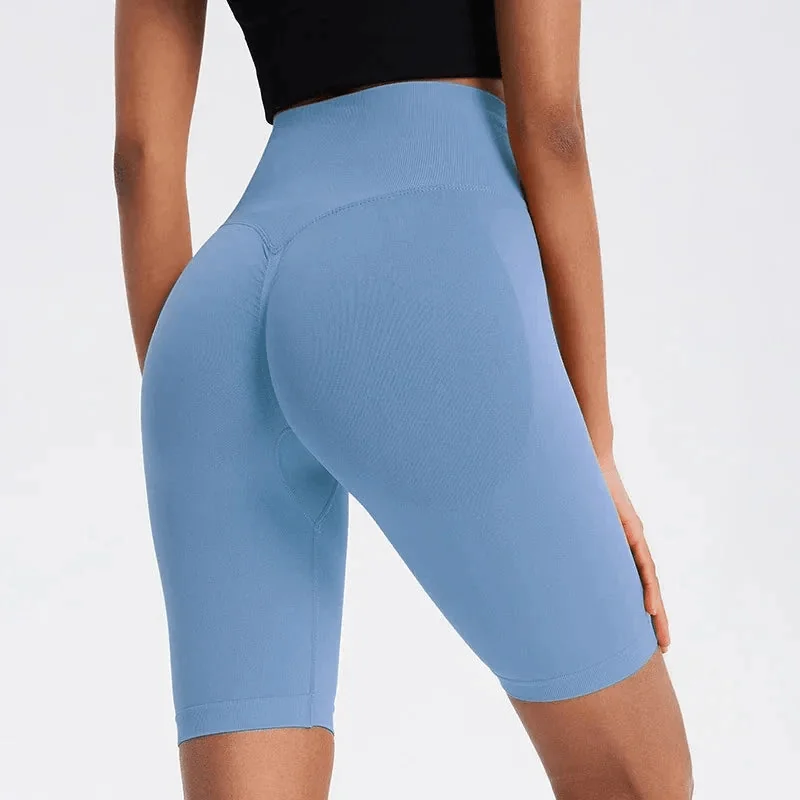 Seamless Athletic Gym Shorts for Women
