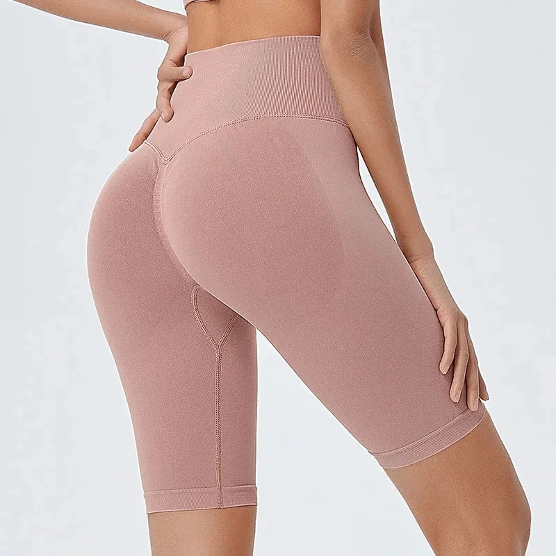 Seamless Athletic Gym Shorts for Women