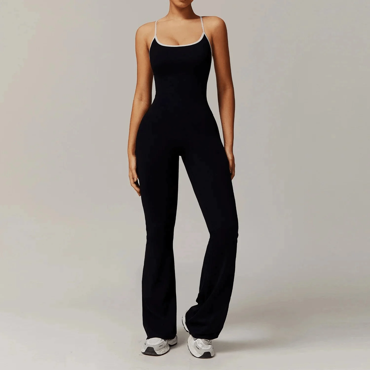 Comfort Fit V-Back Jumpsuit for Active Lifestyles