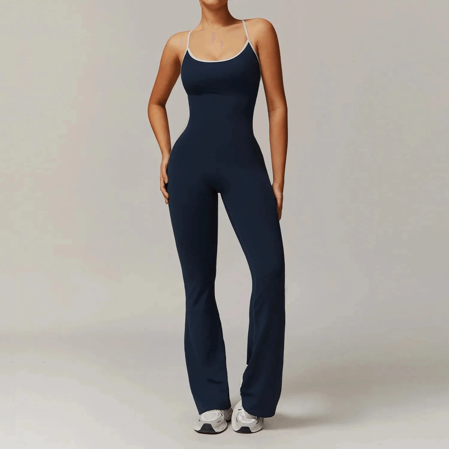 Comfort Fit V-Back Jumpsuit for Active Lifestyles