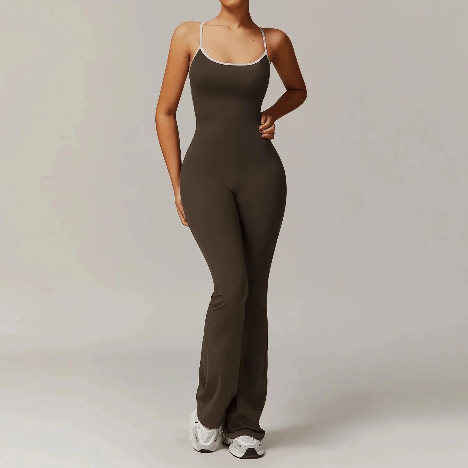 Comfort Fit V-Back Jumpsuit for Active Lifestyles