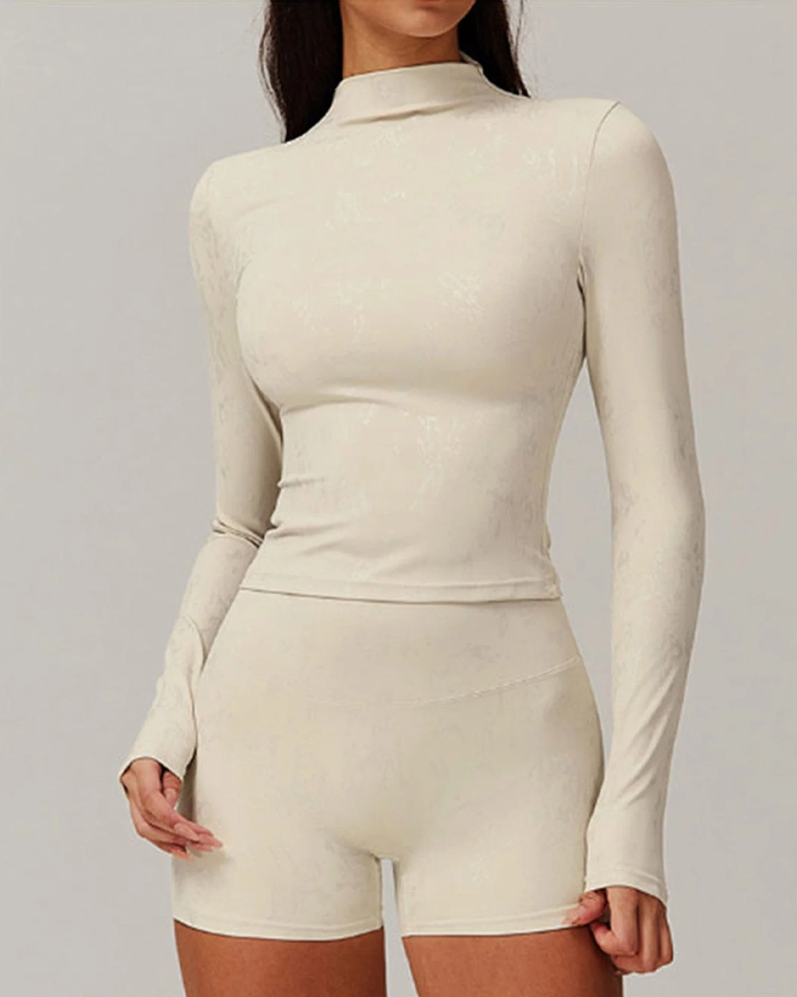 Sleek Fitness Long Sleeve Bra Top