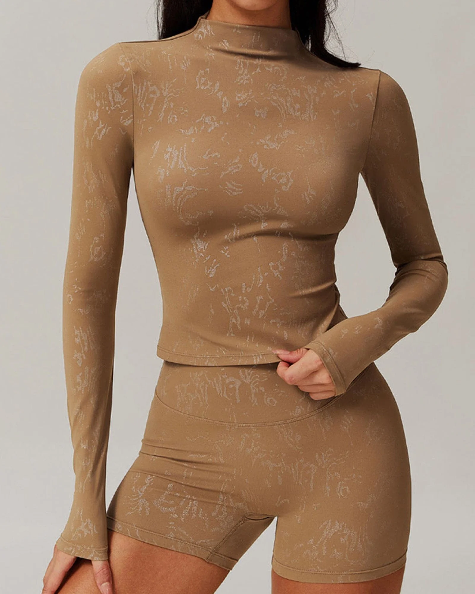 Sleek Fitness Long Sleeve Bra Top