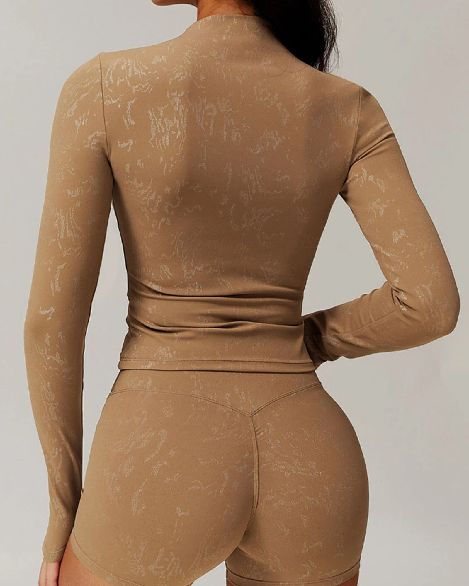 Sleek Fitness Long Sleeve Bra Top