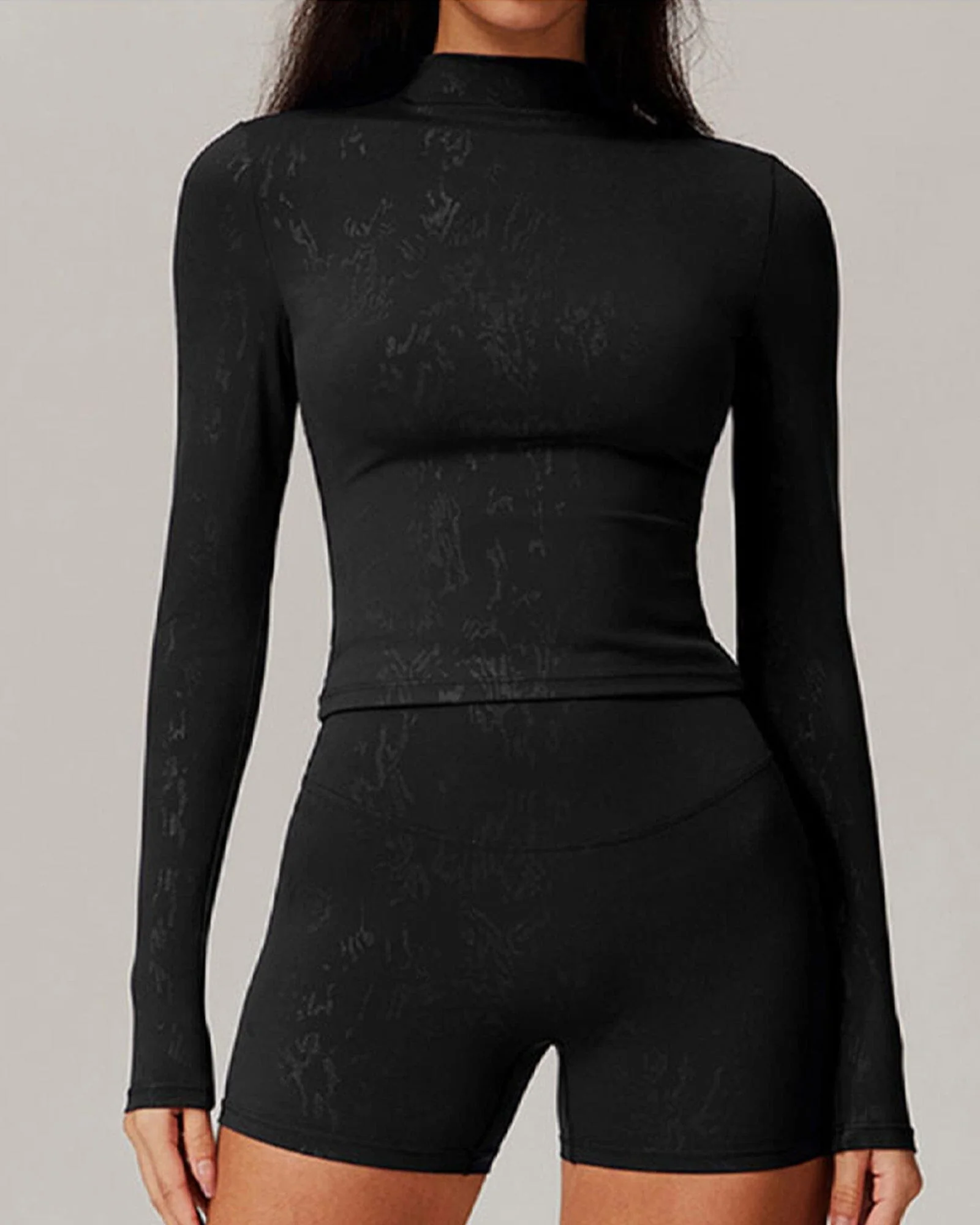 Sleek Fitness Long Sleeve Bra Top