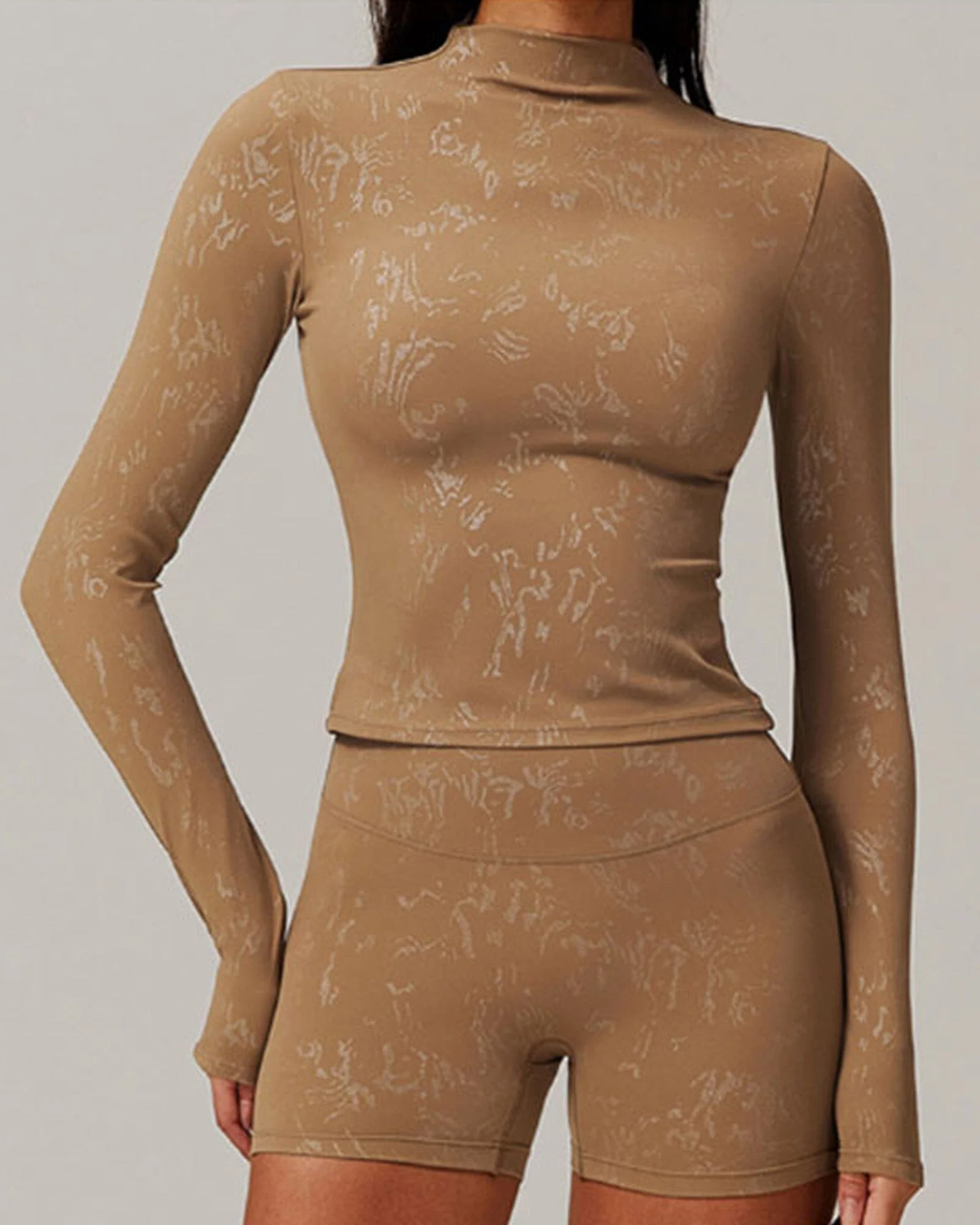 Sleek Fitness Long Sleeve Bra Top