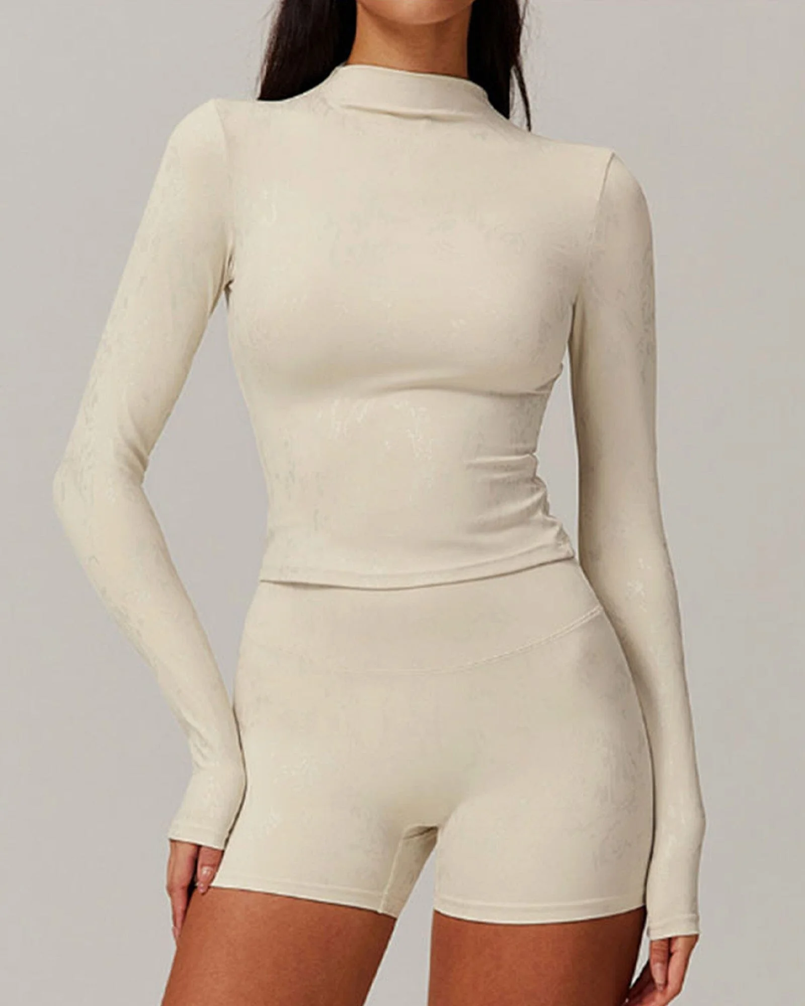 Sleek Fitness Long Sleeve Bra Top