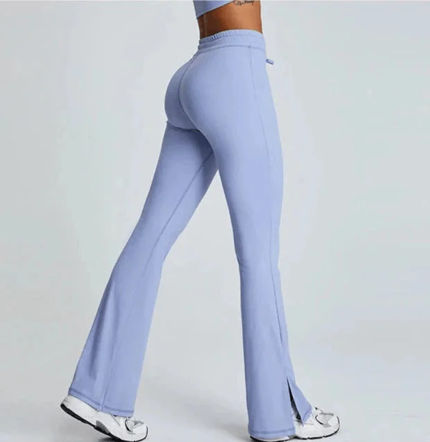 High Waist Drawstring Push-Up Leggings for Women