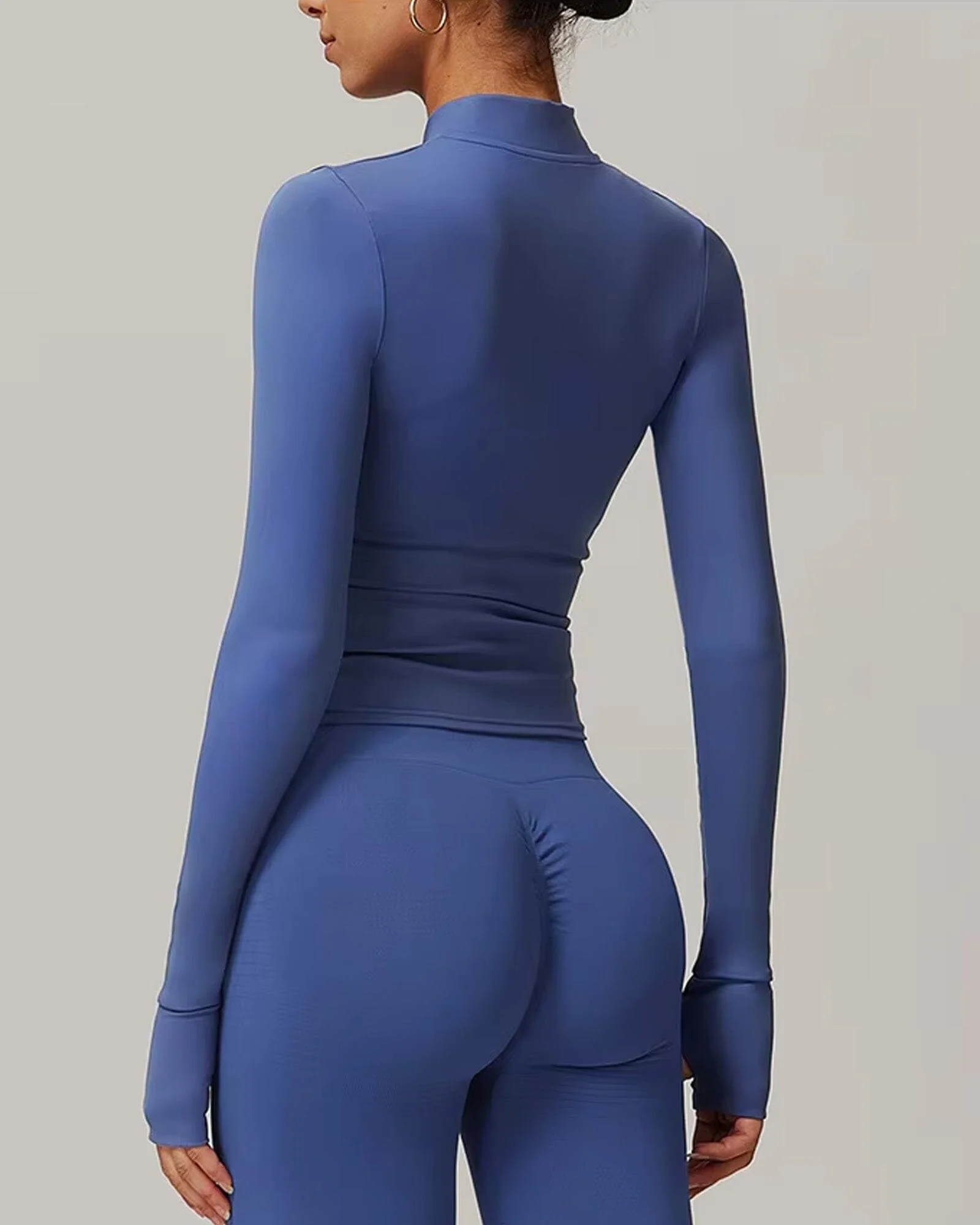 Seamless Engraved Performance Jacket for Fitness