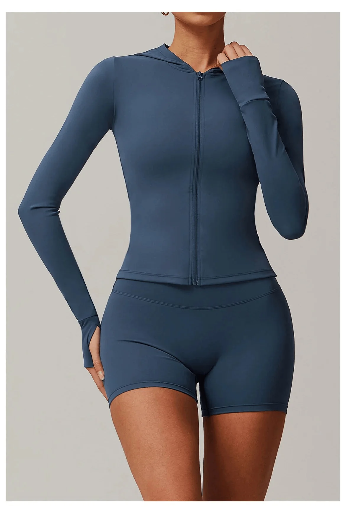 ComfortFit Long Sleeve Hooded Jacket - Workout & Yoga Essential