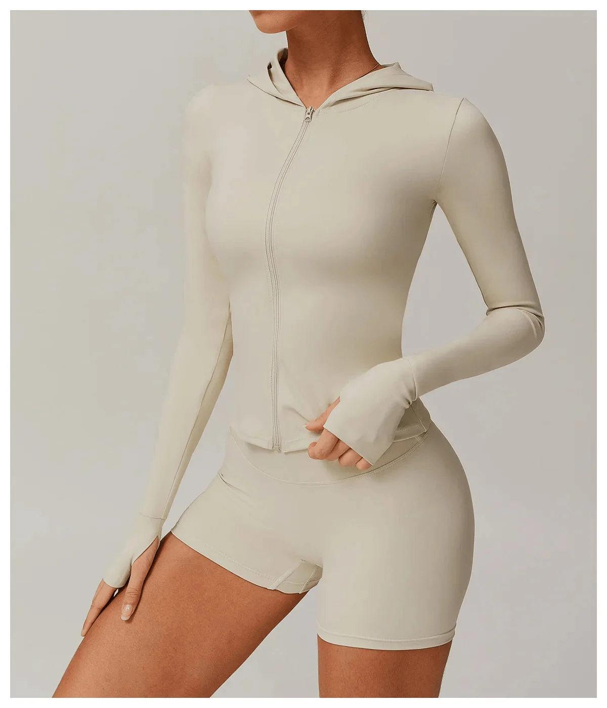 ComfortFit Long Sleeve Hooded Jacket - Workout & Yoga Essential