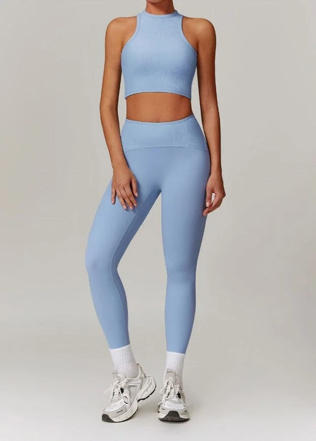 Ultimate Racerback Workout Set - Sports Bra & Leggings Combo