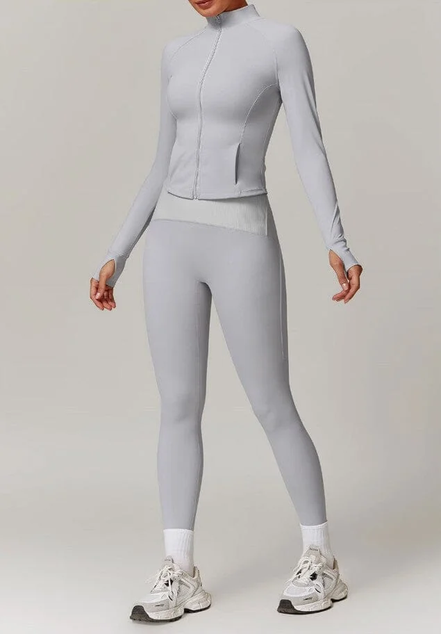 Womens Infinite Fitness Jacket Set - Leggings & Top