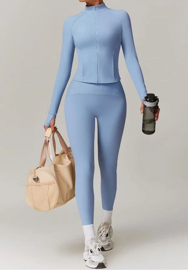 Womens Infinite Fitness Jacket Set - Leggings & Top