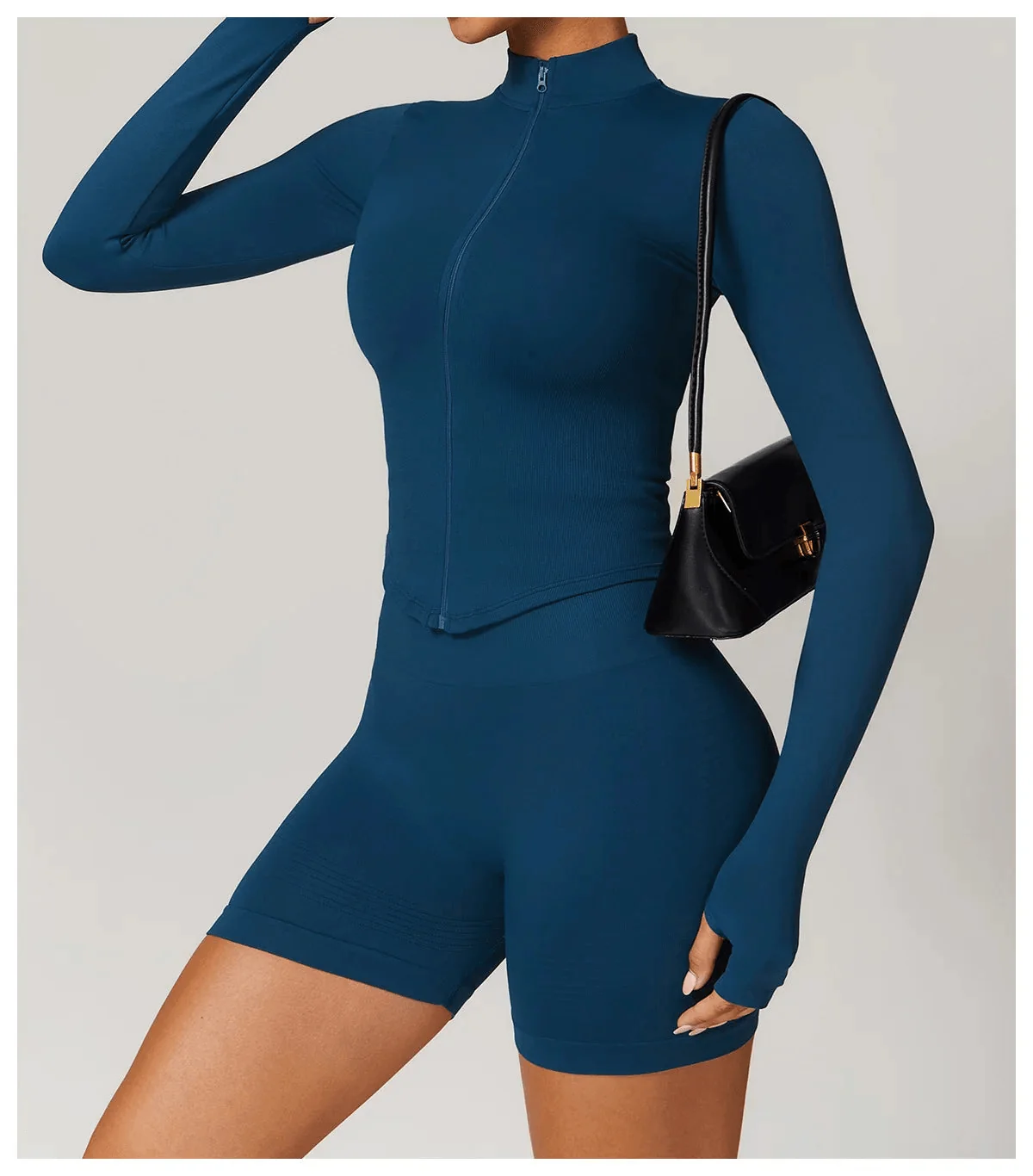 Zip-Up Fitness Jacket with Rapid Fit Design