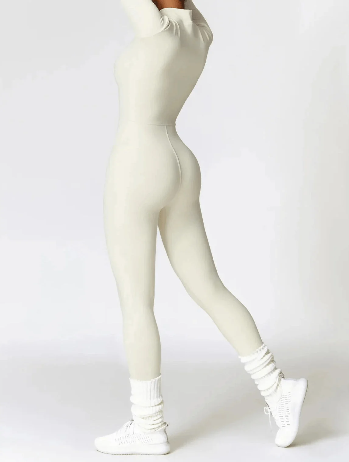 Comfortable Long Sleeve Sports Jumpsuit for Women - Breathable & Quick Dry