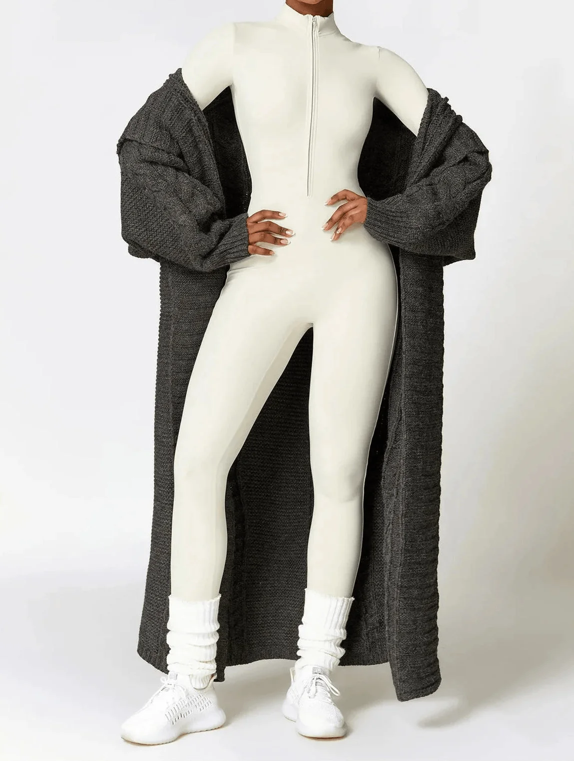 Comfortable Long Sleeve Sports Jumpsuit for Women - Breathable & Quick Dry