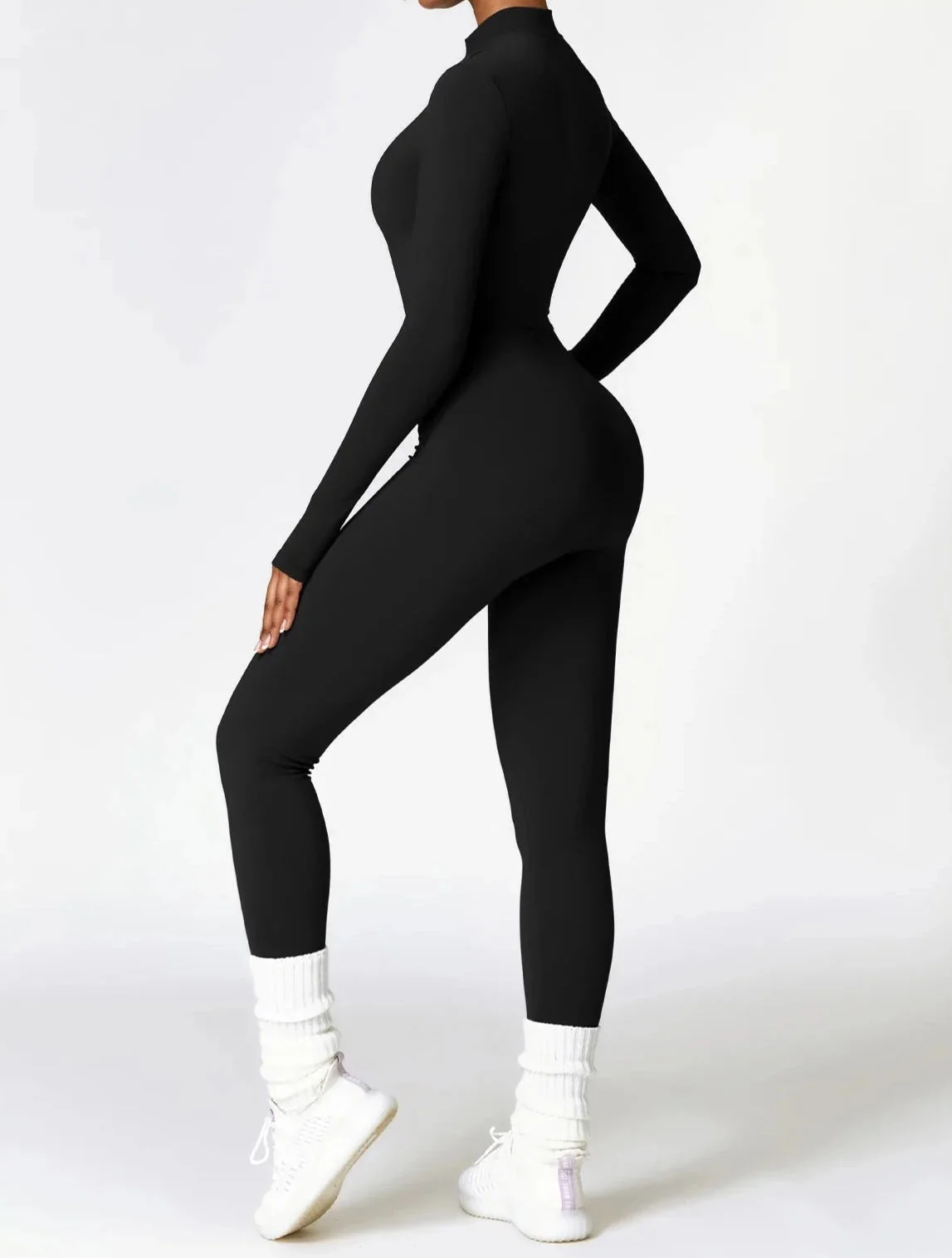 Comfortable Long Sleeve Sports Jumpsuit for Women - Breathable & Quick Dry